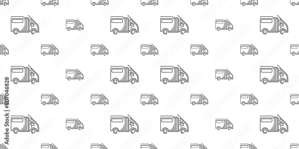 Shipping Truck Icon Seamless Pattern Y_2203004 Shipping Truck Icon Seamless Pattern Y_2203004