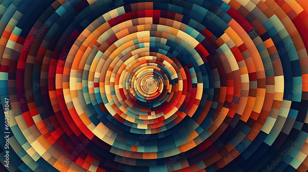 A digital masterpiece inspired by the world of abstract geometric art. Generative AI A digital masterpiece inspired by the world of abstract geometric art. Generative AI