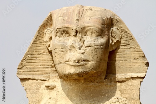 Frontal view of Sphinx of Giza  Cairo  Egypt 