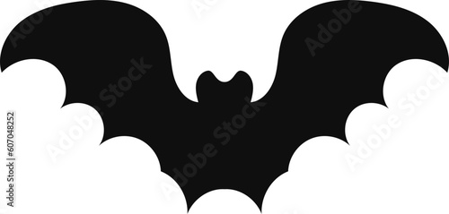 Halloween decorations concept. Halloween with  black bats.