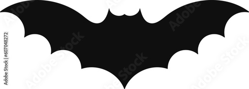 Halloween decorations concept. Halloween with  black bats.