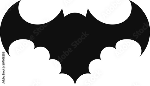 Halloween decorations concept. Halloween with  black bats.