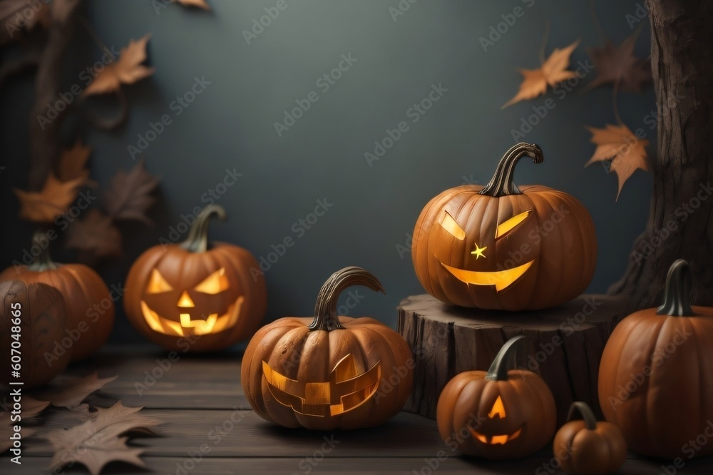 Background wallpaper for Halloween theme. Generative AI. Background wallpaper for Halloween theme. Generative AI.