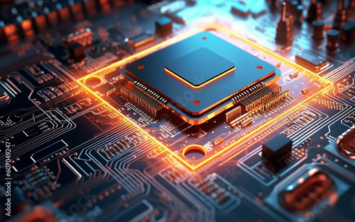 From CPUs to computing power, microelectronics to processors, and the utilization of thermal conductive paste, technology drives modern-day industries.  Generative AI  photo