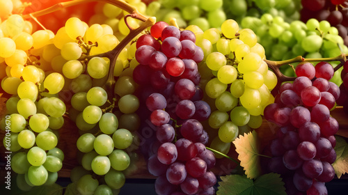 Wallpaper Mural bunches of grapes AI generated Torontodigital.ca