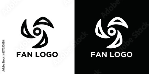 fan, air conditioner logo design template