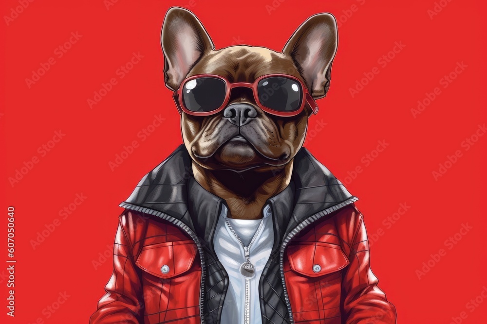 A French bulldog wearing a jacket. (Illustration, Generative AI) A French bulldog wearing a jacket. (Illustration, Generative AI)