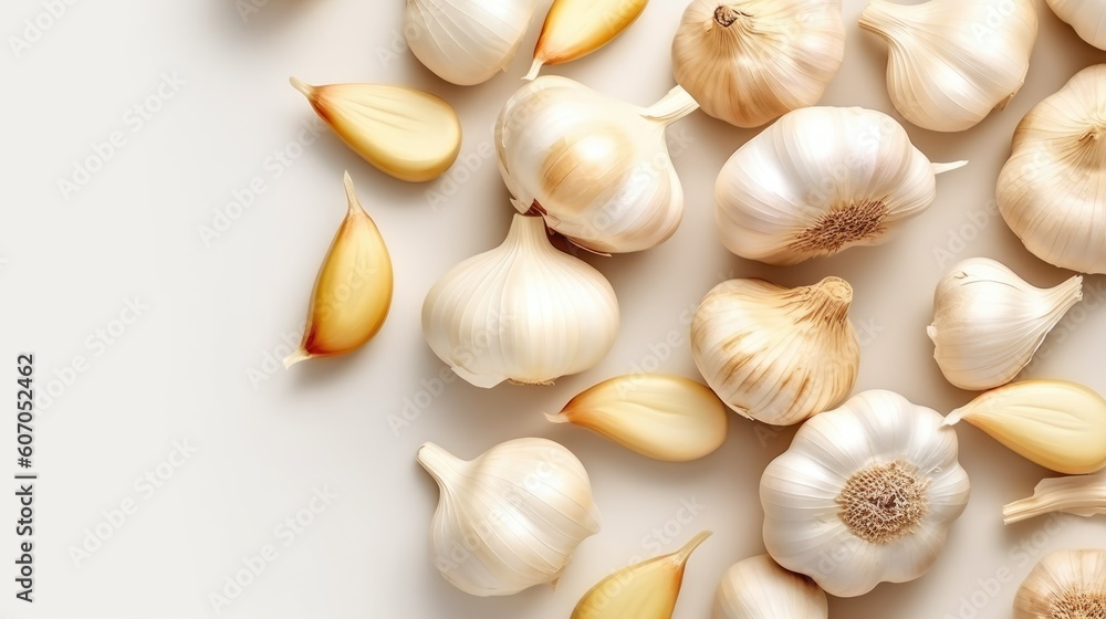 garlic bread white background Created With Generative AI Technology garlic bread white background Created With Generative AI Technology