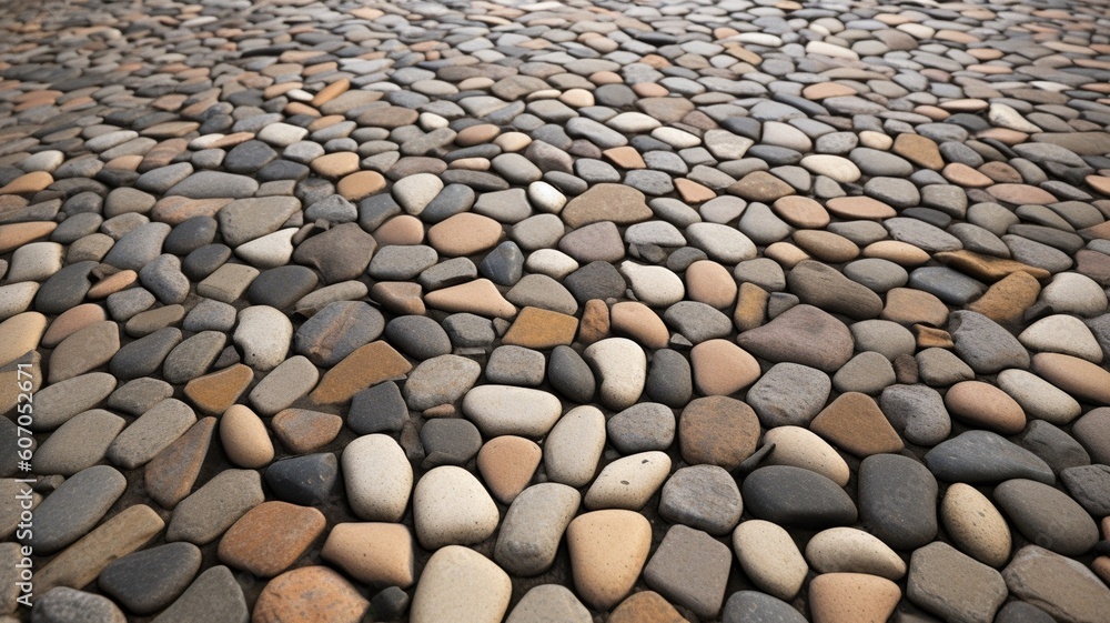 street in the old city with cobblestone road Generative AI street in the old city with cobblestone road Generative AI