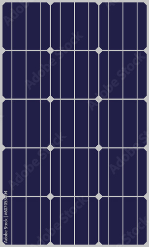 Solar panel, photovoltaic, alternative electricity source - vector illustration, seamless solar panel background for industry.