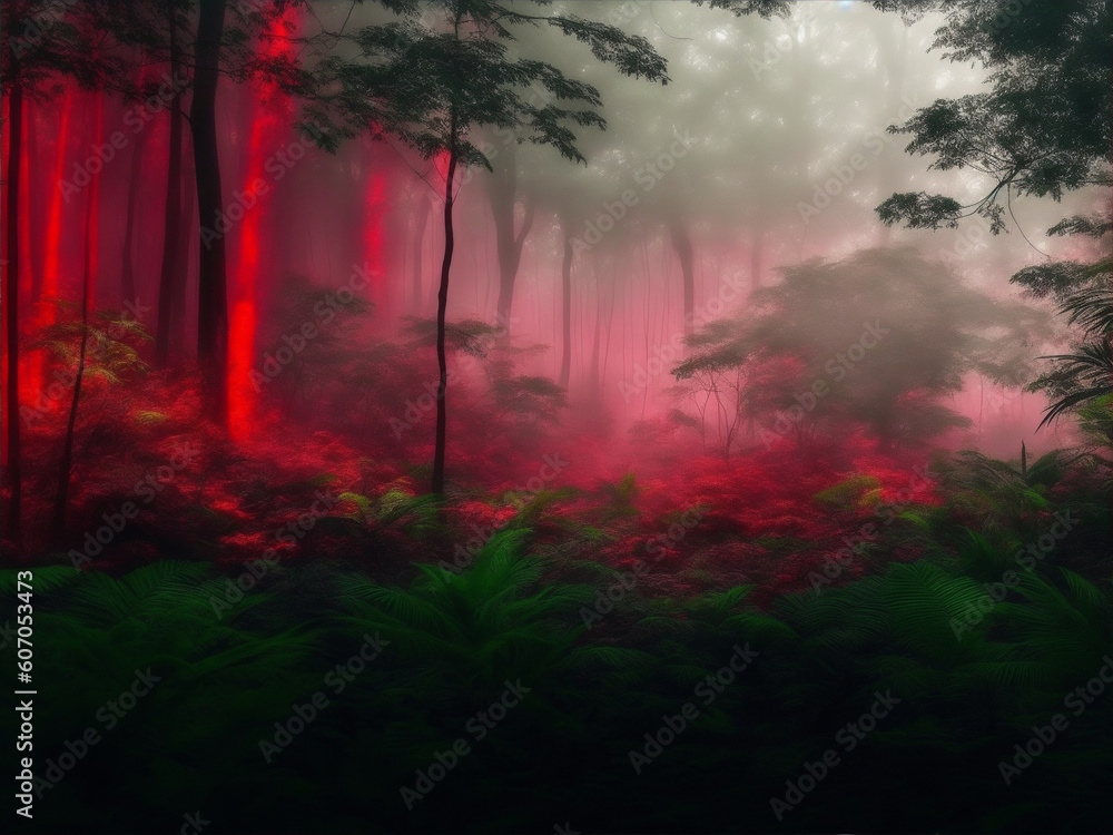 Fototapeta premium sunrise in the forest