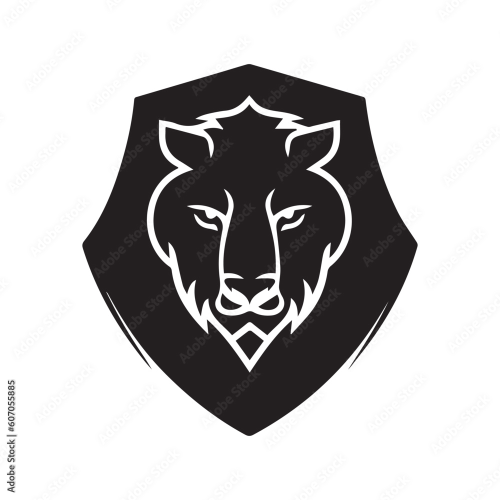 Lion head logo design, lion logo design, wild logo, 