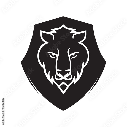 Fototapeta Naklejka Na Ścianę i Meble -  Lion head logo design, lion logo design, wild logo, 