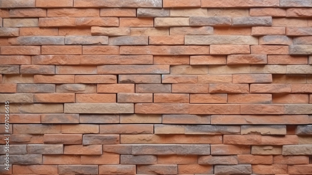 Colorful Brick wall Generative AI Colorful Brick wall Generative AI