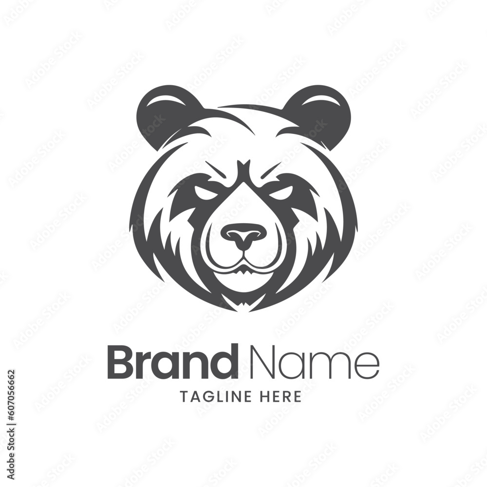 bear logo design. bear head logo design, bear illustration, mascot logo design, bear logo design. bear head logo design, bear illustration, mascot logo design,