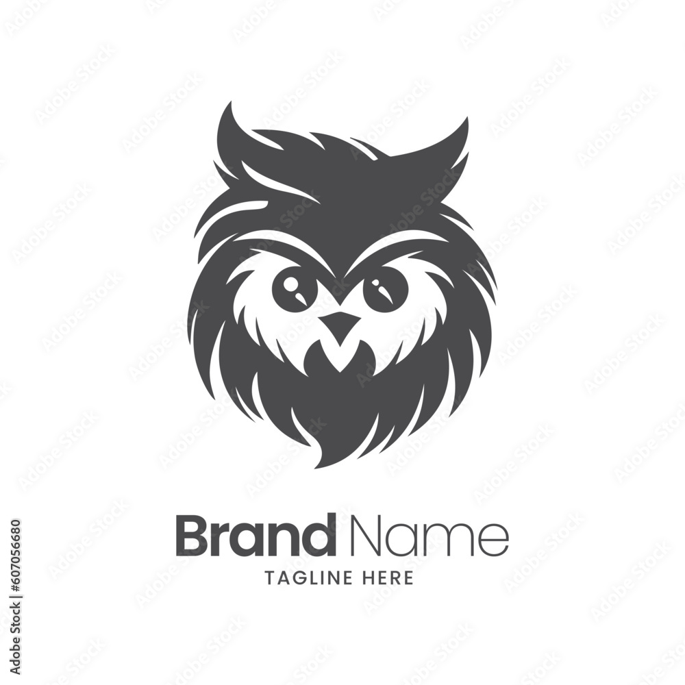 Owl logo template with modern concept, owl logo design