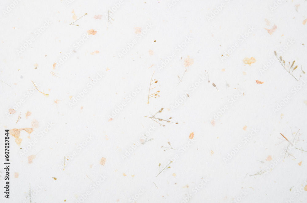 The Handmade recycled leaf paper background. The Handmade recycled leaf paper background.