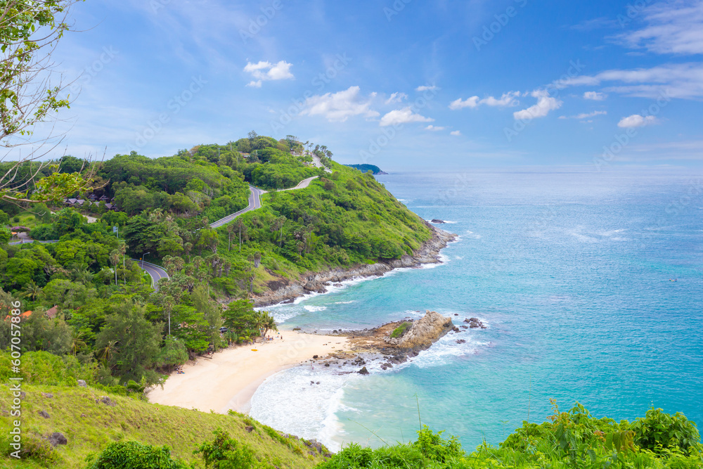 Fototapeta premium The Tropical beach and island at Phuket Province, Thailand.