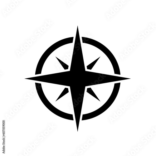 compass on black