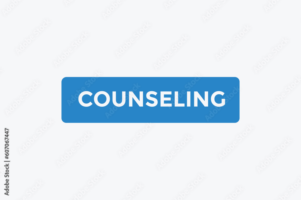 Counseling button web banner templates. Vector Illustration Counseling button web banner templates. Vector Illustration