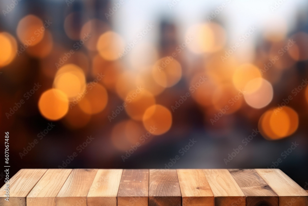 Selective focus on wooden board isolated on blur summer beach with bokeh background. Selective focus on wooden board isolated on blur summer beach with bokeh background.