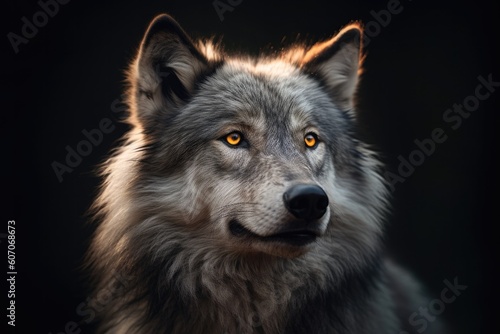 Into the Eyes of a Wolf  Stunning Close-up of a Majestic Wild Canine