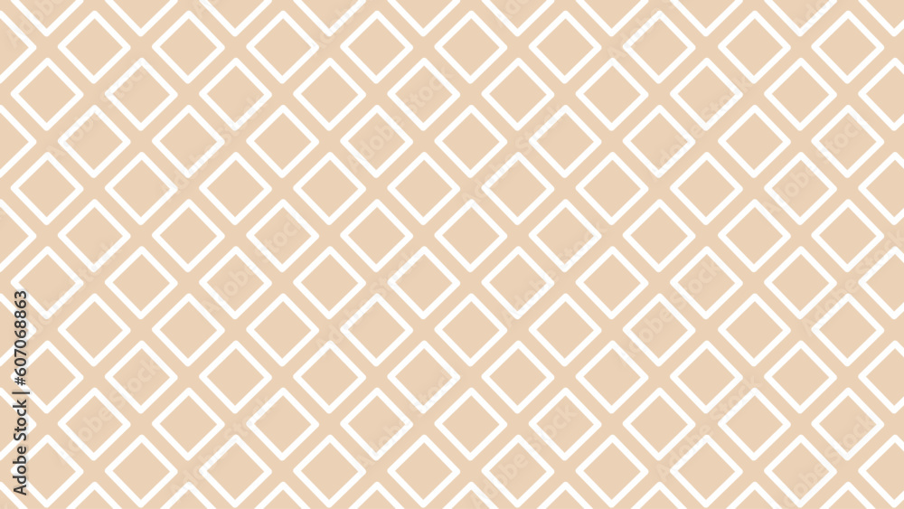 Beige checkered seamless geometric pattern Beige checkered seamless geometric pattern