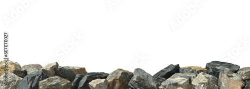 Panorama rocks ground cutout backgrounds 3d illustrations png