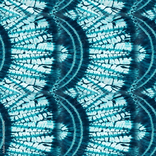 seamless Shibori Print pattern and tie-dye textile Shibori allovers pattern design © Jay