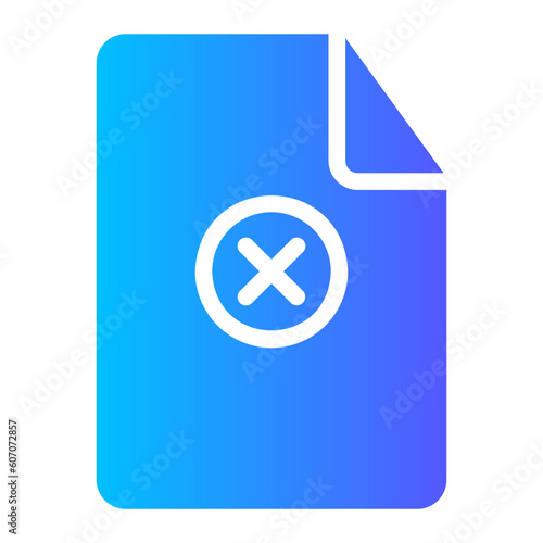 reject gradient icon