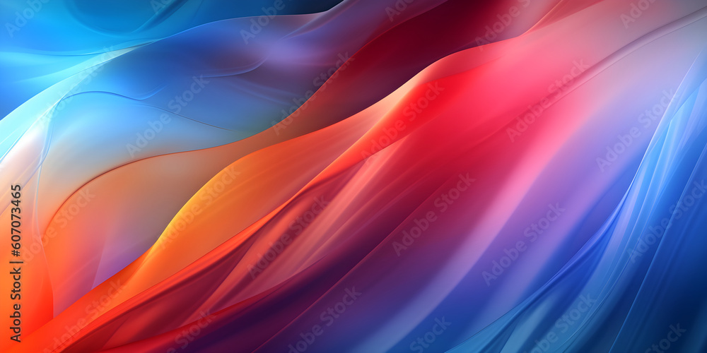 Modern colorful abstract wave Liquid shape in blue color background. Flow liquid lines design element. Generative Ai