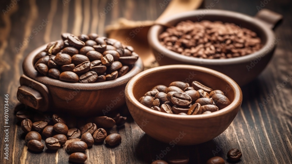 Delicious coffee beans Generative AI Delicious coffee beans Generative AI
