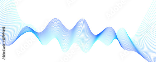 Smooth Abstract Wave Blue Background