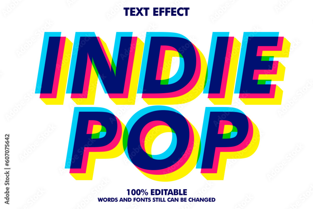 modern retro pop art font effect. retro cartoon editable text effect modern retro pop art font effect. retro cartoon editable text effect