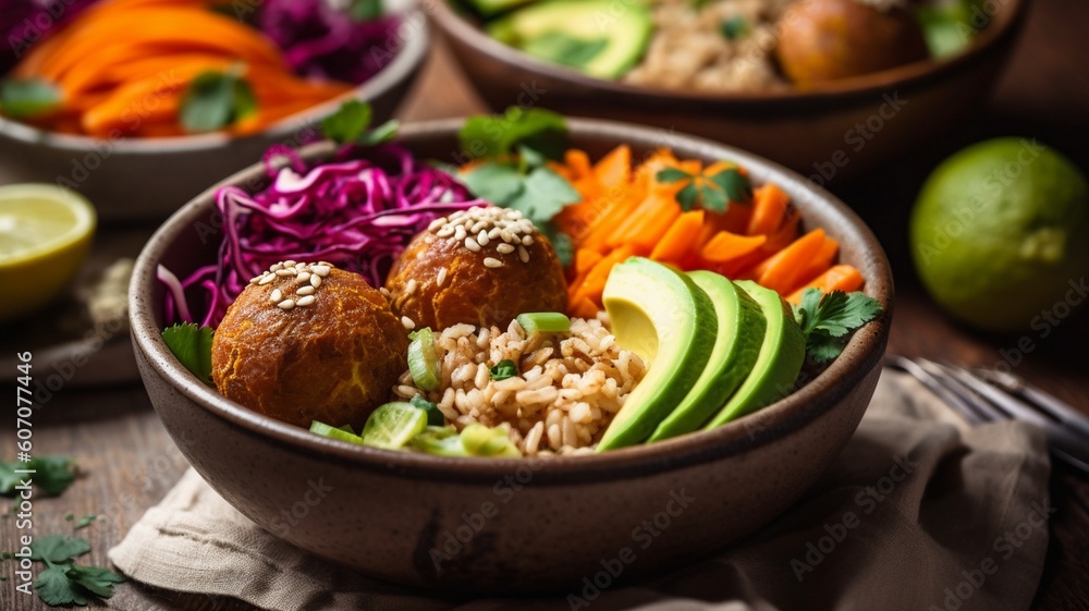 rice with vegetables Generative AI rice with vegetables Generative AI