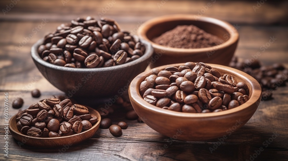 Delicious coffee beans Generative AI Delicious coffee beans Generative AI