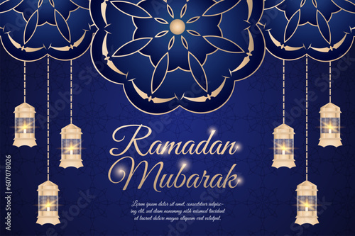 simple and moedrn ramadan background banner
