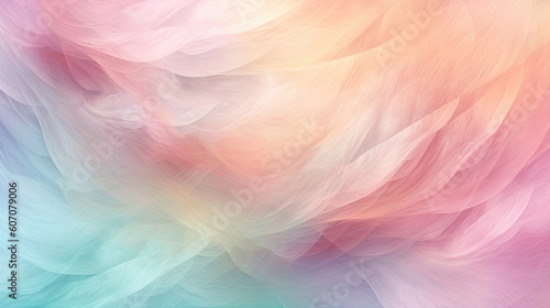 Abstract background blend of soft pastel colors. Hues of pink, lilac, and mint green. The background features a subtle. Created with Generative AI