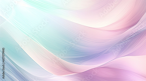 Abstract background blend of soft pastel colors. Hues of pink  lilac  and mint green. The background features a subtle. Created with Generative AI