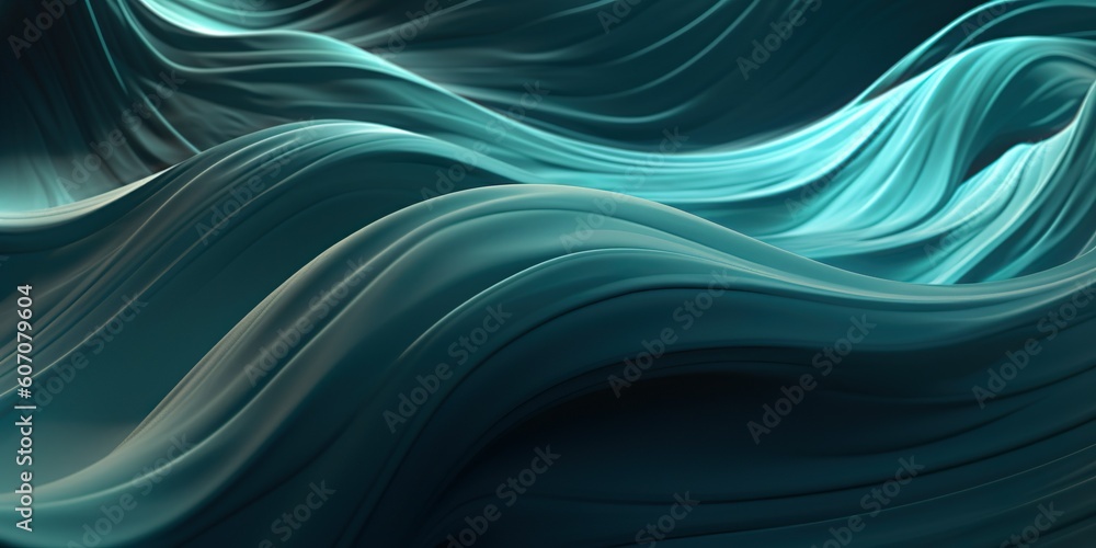 Abstract turquoise gradient banner.Contemporary. Abstract graphic design banner background pattern. Generative ai. Abstract turquoise gradient banner.Contemporary. Abstract graphic design banner background pattern. Generative ai.