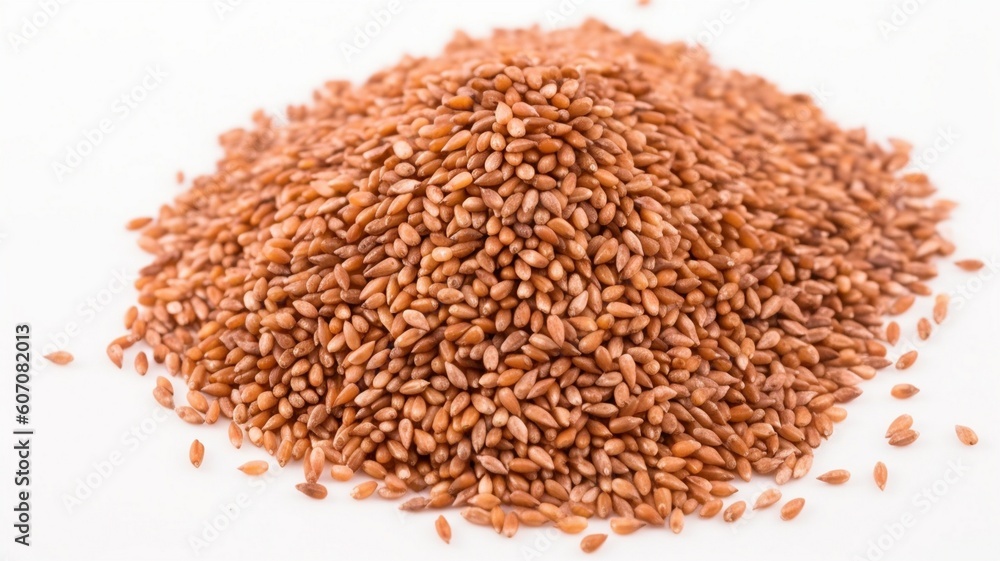 buckwheat on white background Generative AI buckwheat on white background Generative AI