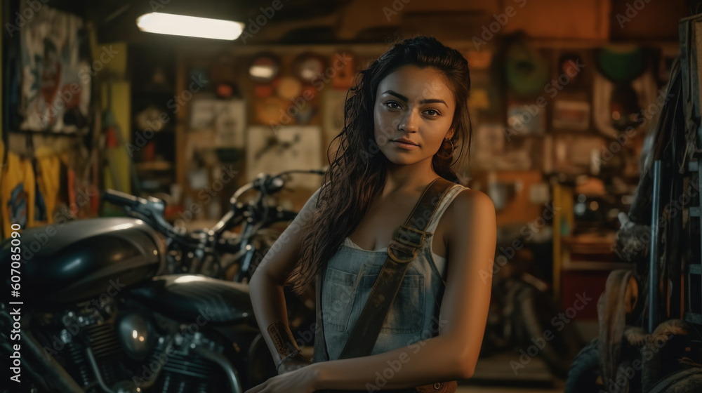 woman automechanic generative Ai woman automechanic generative Ai