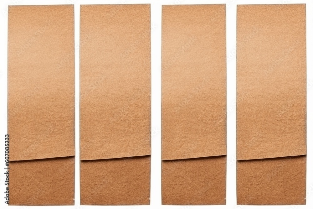 Fototapeta premium Brown cardboard boxes on white background Generative AI