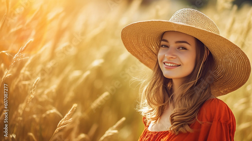young adult woman in cornfi...