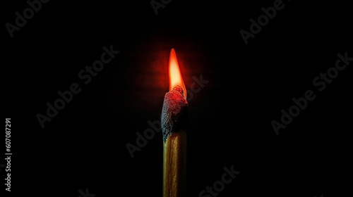 match black background burning fire and flame