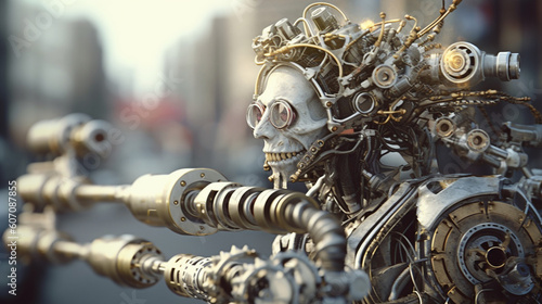 robot, combat machine, huma...