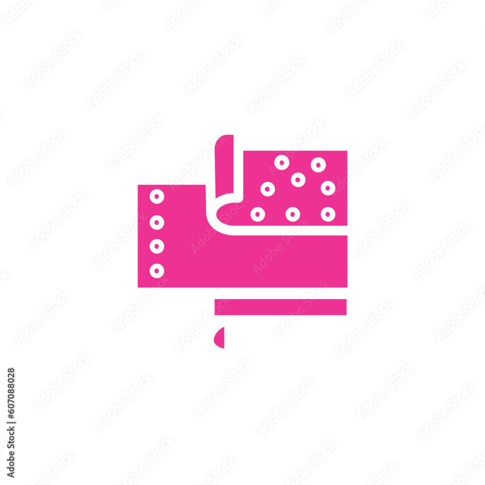 Cloth Fabric Layers Solid Icon Cloth Fabric Layers Solid Icon