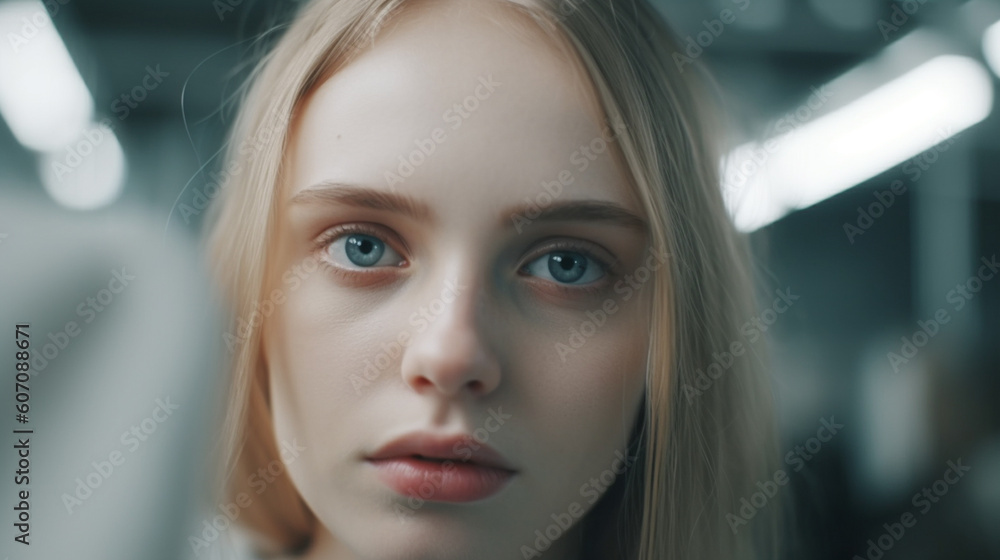 young adult woman or teenager, fictional location or at work job, indoor young adult woman or teenager, fictional location or at work job, indoor