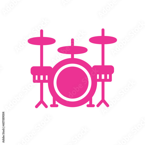 Drum Music Drumset Solid Icon