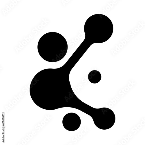 Molecule icon vector. Chemistry illustration sign. Molecule symbol or logo.
